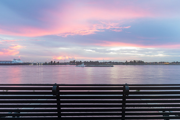 Mississippi River at Sunset