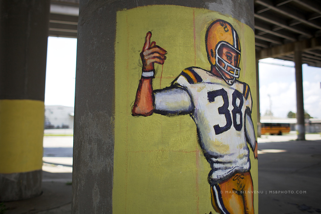 LSU Football Painting - I-10 - Baton Rouge, Louisiana