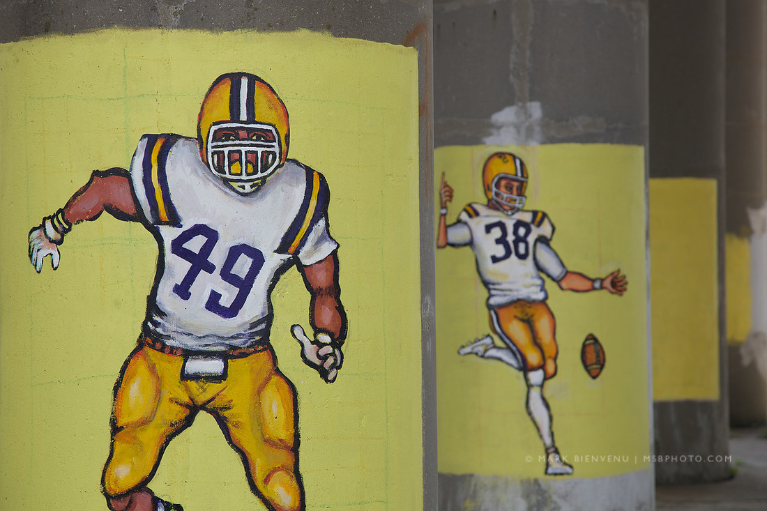 LSU Football Painting - I-10 - Baton Rouge, Louisiana