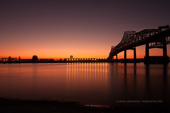 Sunset at the Port of Greater Baton Rouge