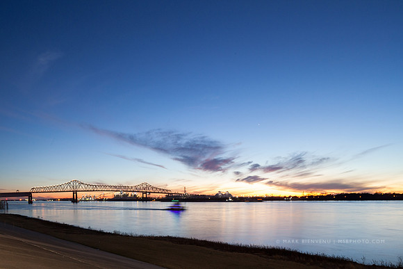Pushboat at Dusk