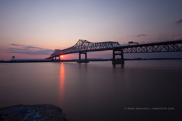 Sunset on the Mississippi River